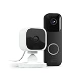 Blink Video Doorbell (Black) + Mini Camera with Sync Module 2 (White)...