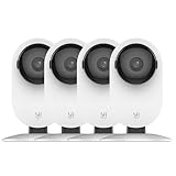 YI 4pc Security Home Camera, 1080p 2.4G WiFi Smart Indoor IP Cam with...