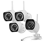 Zmodo Outdoor Security Cameras Wifi - 1080p Full HD Surveillance...