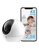 EZVIZ 4MP Indoor Camera, Pan/Tilt Baby Pet Monitor with AI Human and...