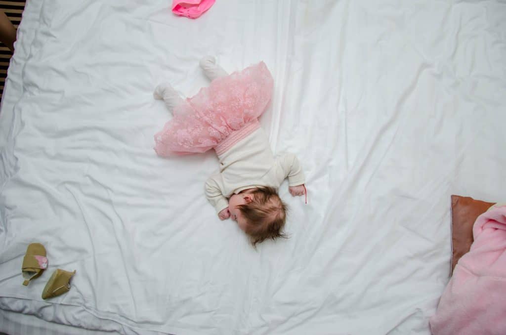 sleeping baby girl 