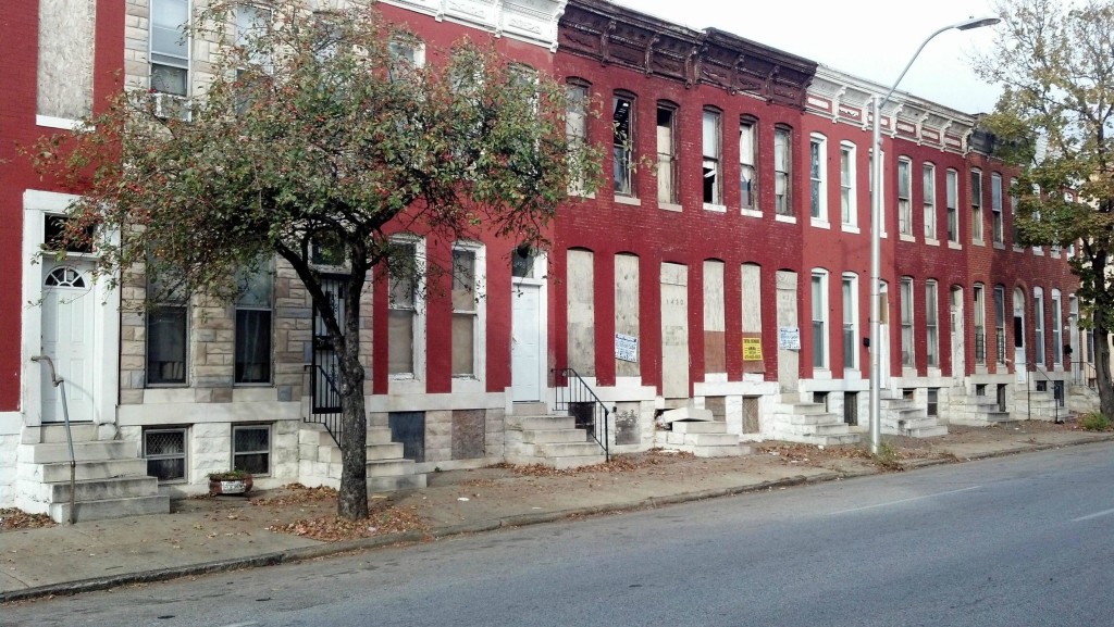 boarded up houses in Baltimore MD