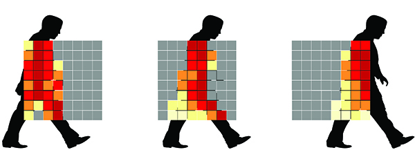 heat wave on body shown via infared