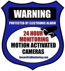 protect by security cameras