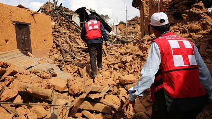 Earthquake rescue teams