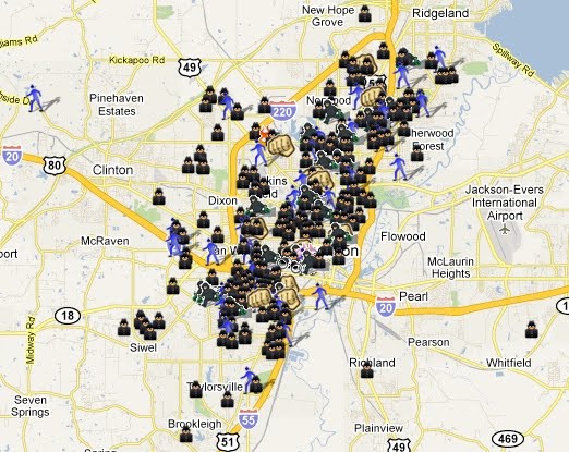 spot crime screenshot of Spartanburg SC