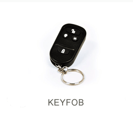 Black four button remote
