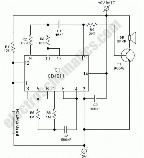 blue print of alarm system grid