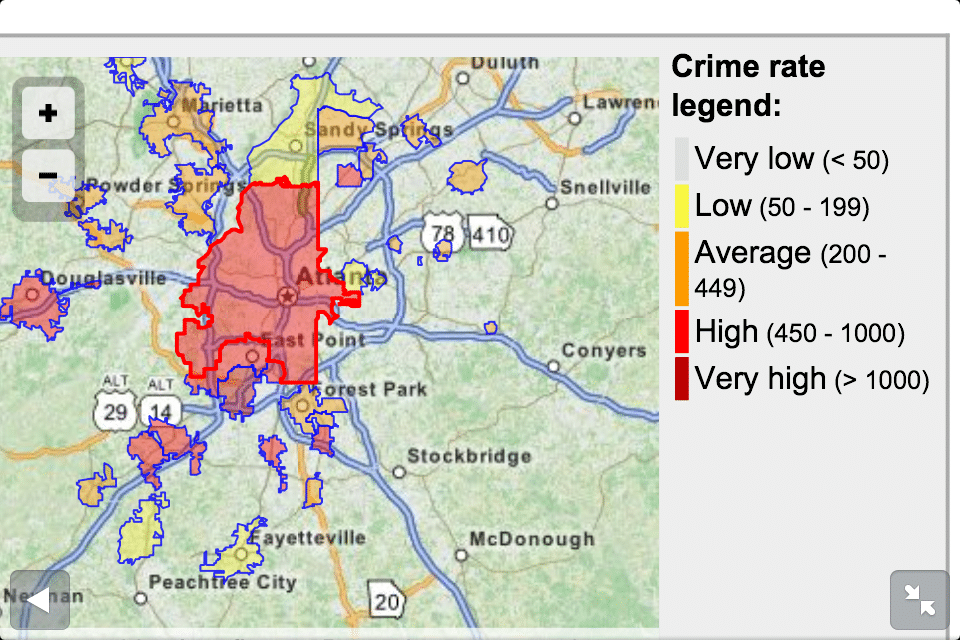 Map - Atlanta Home Security