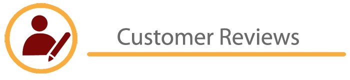 Banner that says Customer Reviews