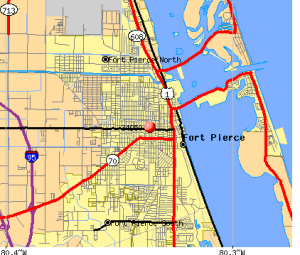 fort pierce FL map