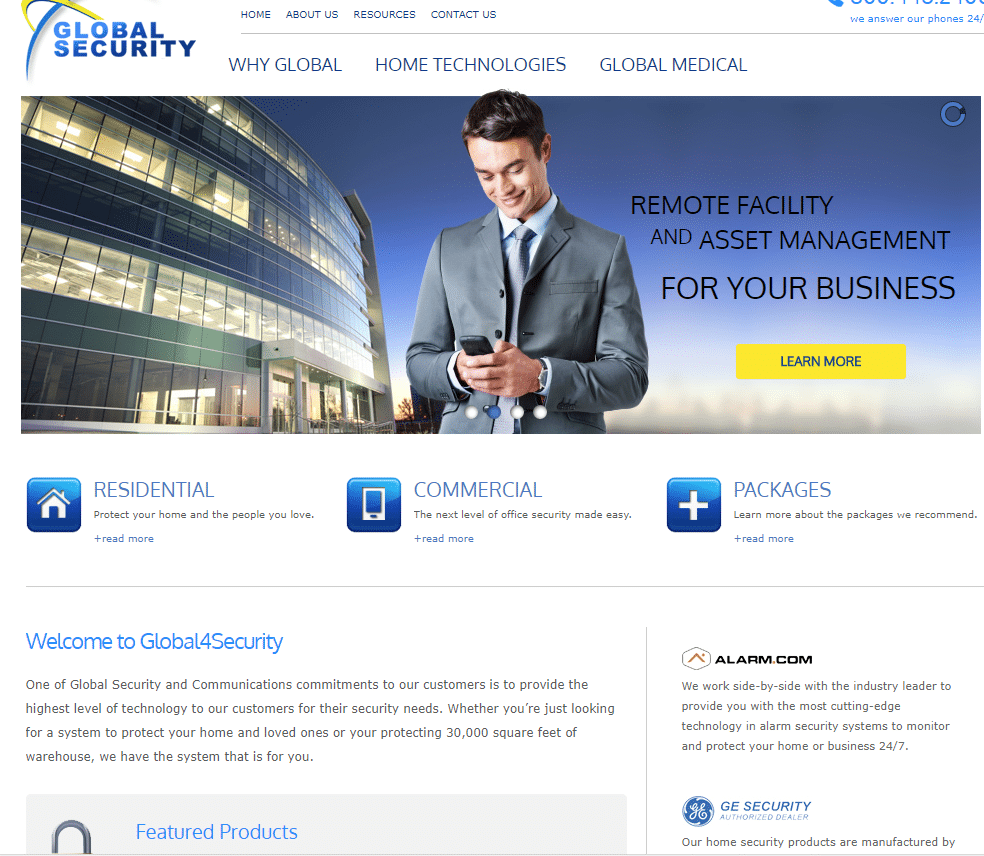Glorbal4Security website