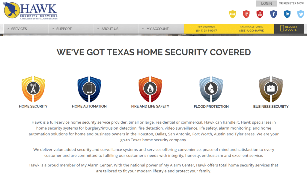 Hawk Security Website
