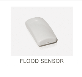 White Wireless flood sensor