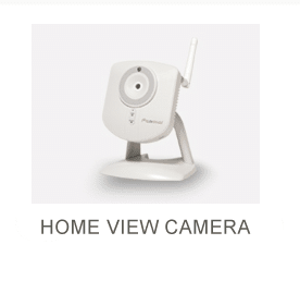 White Security Camera for Home with antennae