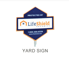 LifeShield's Home Security Yard Defense sign