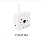 Wireless in home security camera with Protect America logo