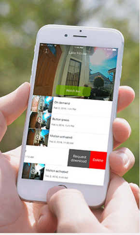user using skybell app