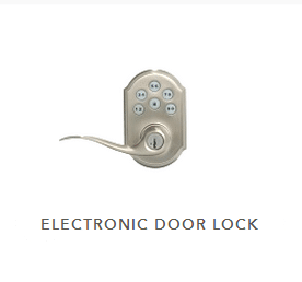 6 button electronic door handle with key lock